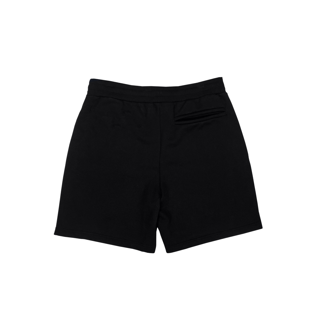 black shorts